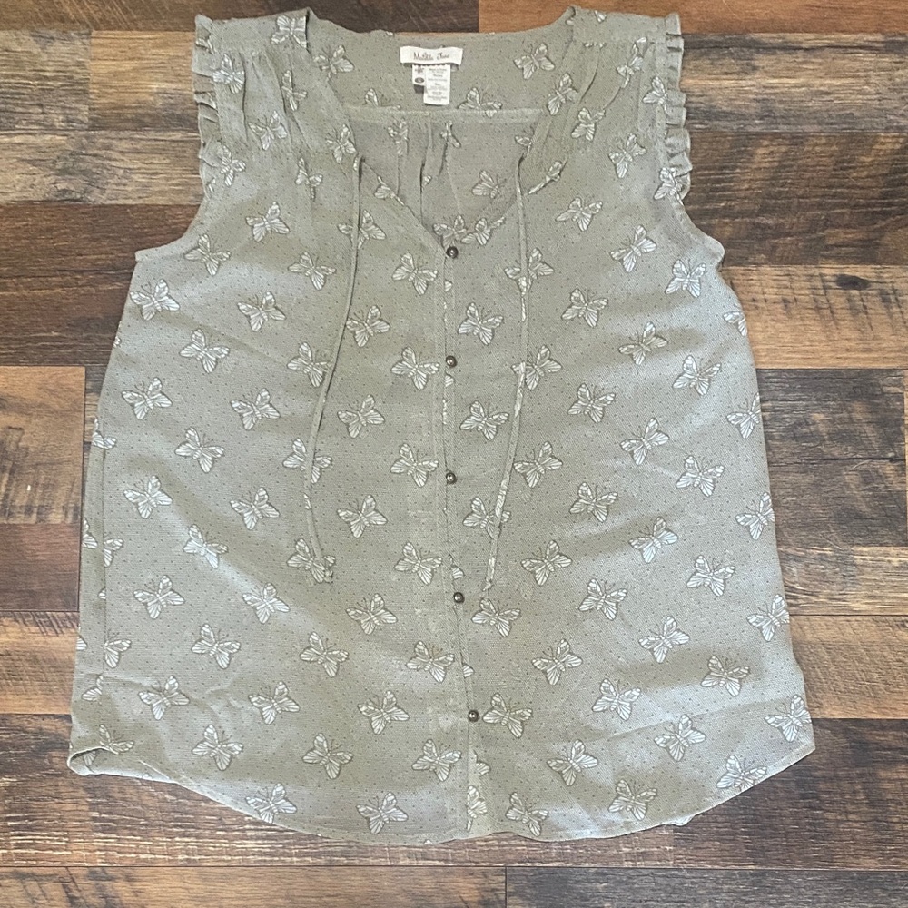 Matilda‎ Jane Gray Butterfly Print Blouse